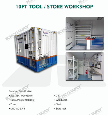 20GP 40GP 40HC DNV 2.7-1 Gecertificeerde offshorecontainers voor olie- en gasplatforms of HVAC-systemen