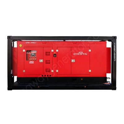 Atex Zone 2 Explosiebestendige 60kva 1250KVA rig veilige dieselegenerator met voor olie en gas velden met DNV2.7-1 hefframe