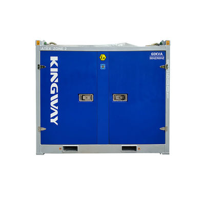 60KVA 50HZ 60HZ ATEX gecertificeerd Zone 2 Explosiebestendige dieselgenerator set stille generator set