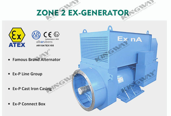 Voorziening 800kva 640kw 400v 50hz 3 fase 4 draad dieselmotor ex-proof ATEX zone 2 T3 diesel generator