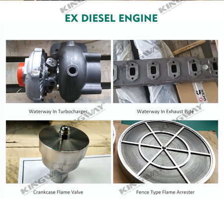 45kva 400v 50hz 3 fase 4 draad explosiebestendige dieselmotor DNV2.7-1 Certified Lifting Frame ATEX dieselmotor voor zone 2