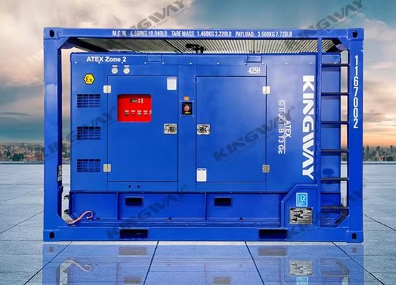 3fase DNVGL 2.7-1 skid frame ATEX-certificering 260 CFM 425CFM onshore offshore platform explosiebestendige luchtcompressor