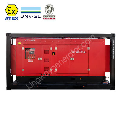 80KVA zware ATEX Zone 2 offshore-generator gemonteerd in DNV 2.7-1 skid