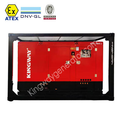 Bergbedrijf gevaarlijk gebied ATEX-certificering 500kw 625kva zone2 explosiebestendige dieselgenerator set DNVBV LR 2.7-1 skid frame