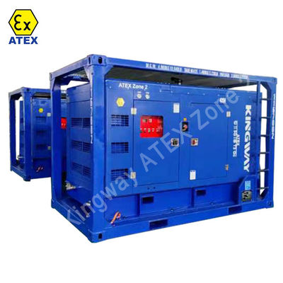 Bergbedrijf gevaarlijk gebied ATEX-certificering 500kw 625kva zone2 explosiebestendige dieselgenerator set DNVBV LR 2.7-1 skid frame