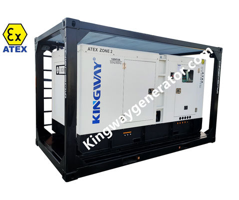 ZONE 2 Dieselmotor ATEX-gecertificeerde generator, waterpomp en luchtcompressor met DNV 2.7-1 hefframe