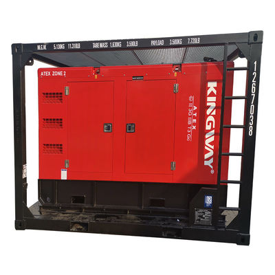 ATEX-certificering 3fase 200kw 250kva zone2 explosiebestendige dieselgenerator set DNVGL 2.7-1 skid frame platform service motor