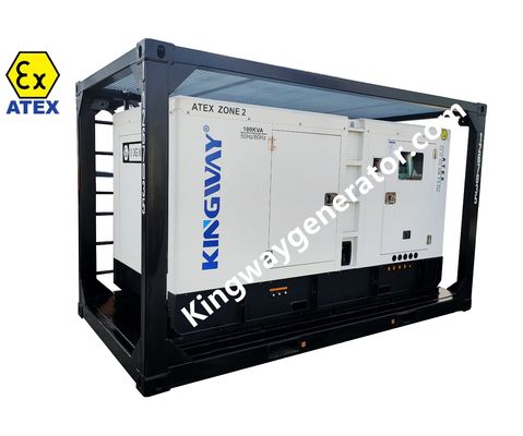 20 KVA ATEX Zone 2 ATEX Explosiebestendige generator voor de olie- en gasindustrie met DNV-heftruimte