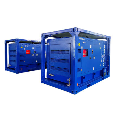 185CFM 6.9Bar Explosiebestendige ATEX Zone 2 Dieselmotor Sullair Air Compressor met DNV2.7-1 Lift Frame