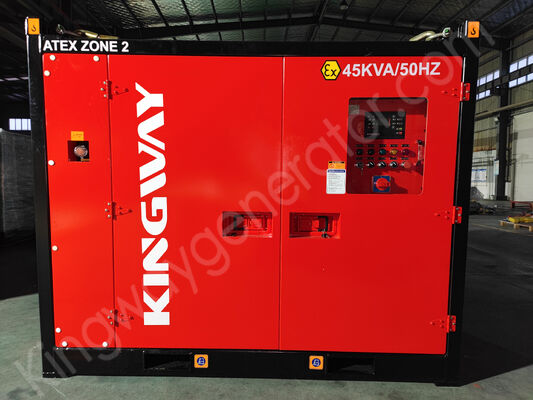 30 KVA Kingway ATEX Zone 2 Compacte stil explosiebestendige dieselgenerator met DNV-liftframe