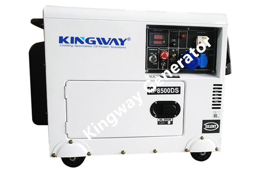 Water Gekoelde Diesel van 3phase 50hz 1500rpm Stille Draagbare Generatorreeks 8KVA 12Hp
