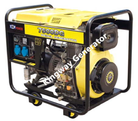 Mobiele Stille Draagbare Generator, 6KW-Diesel Generator Reservemacht
