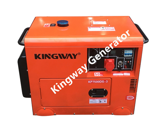 Oranje Stille de Generatorreeks 8KVA 12Hp van de Kleuren Draagbare Generator