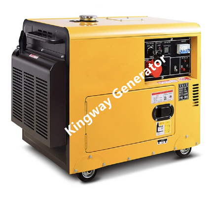 Mobiele Stille Draagbare Generator, 6KW-Diesel Generator Reservemacht