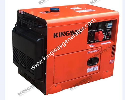 Oranje Stille de Generatorreeks 8KVA 12Hp van de Kleuren Draagbare Generator