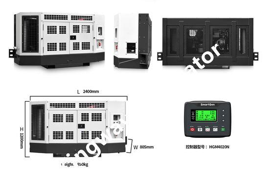 18KVA klem op Dieselmotor Genset Generator For Reefer Containers