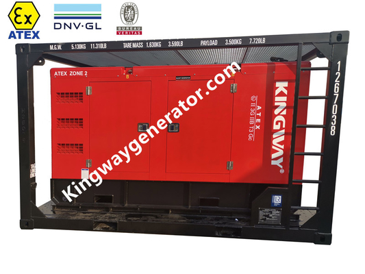 IP55 beschermingsatex Streek 2 Materiaal100kvadiesel Generator Geïntegreerd Opheffend Kader