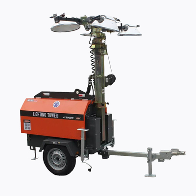 Mobiele Diesel Lichte Toren voor de Mijnbouw van de Industriële 4kw-Generator van het Geschiktheidsmateriaal