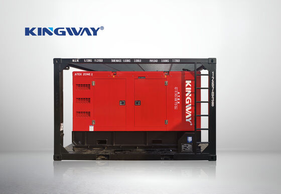 30 KVA Kingway ATEX Zone 2 Compacte stil explosiebestendige dieselgenerator met DNV-liftframe